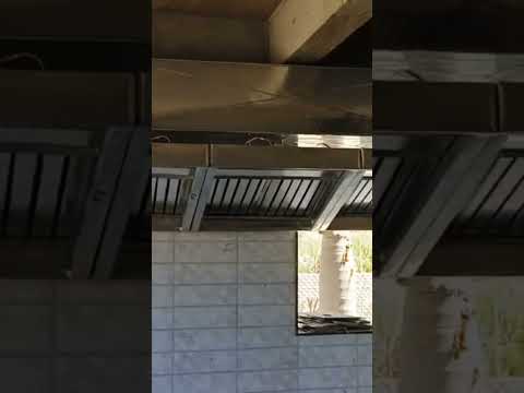 Rectangular kitchen exhaust hoods, for hotel