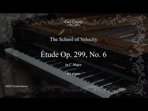 Carl Czerny: Étude Op. 299 No. 6 in C Major, from The School of Velocity, for Piano