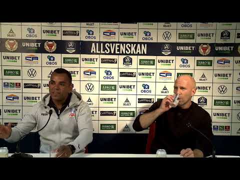 Presskonferens efter Kalmar FF-Helsingborgs IF