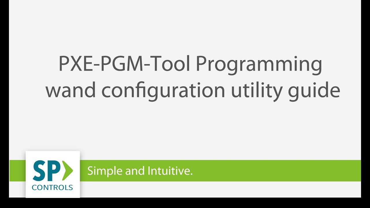 PXE-PGM-Tool Programming Wand Software Guide