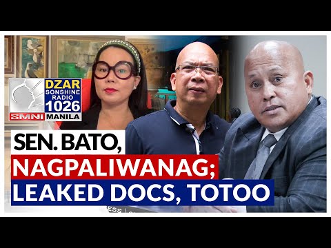Sen. Bato, nagpaliwanag; PDEA leaked documents, totoo!