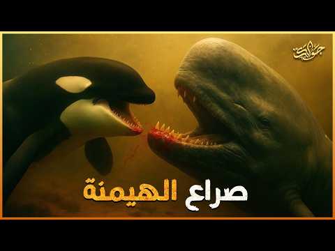 مواجهة الدمار… الأوركا المرعبة تتحدى عملاق الأعماق حوت العنبر!