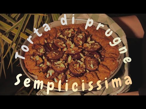 Torta vegana di prugne - ricetta semplicissima