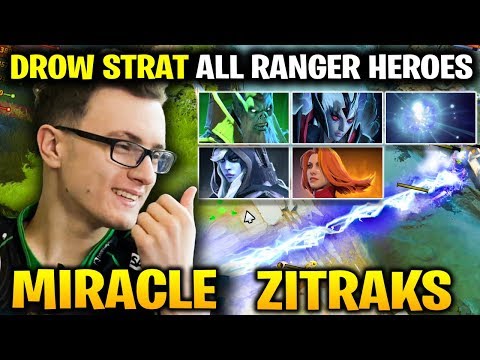 MIRACLE Zeus vs ZITRAKS Drow Strat - Full Ranger Heroes Team