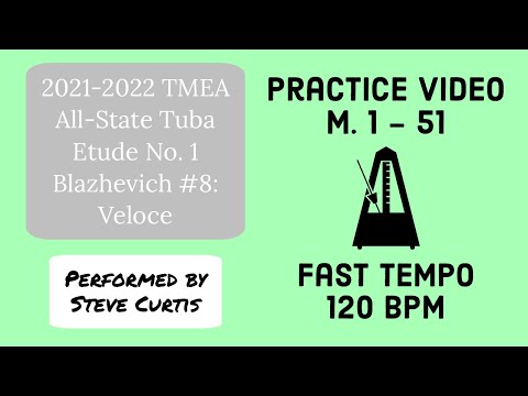 Blazhevich 8 Practice Video 5 - Fast Tempo: M. 1-51