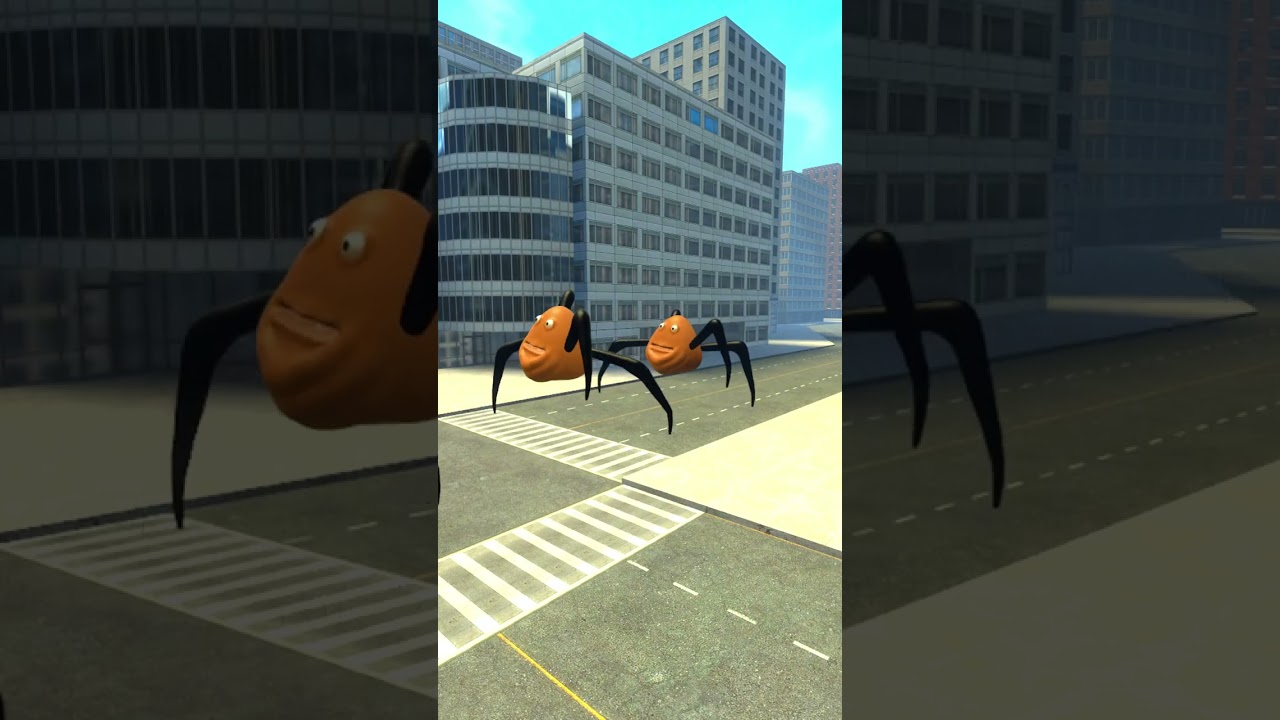 👥⚪🕷️ POU ARMIES — NORMAL VS SPIDER IN GMOD BIGCITY ⚔️