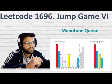 Leetcode 1696. Sprungspiel VI [Monotone Queue]