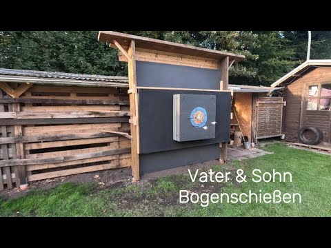 Neuer Bogenstand Bogenschießen im Garten