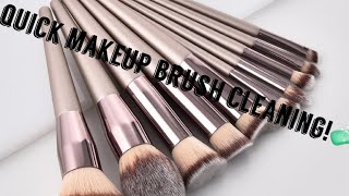 How to clean your makeup brushes quick and easy!