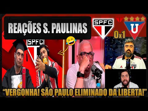 REAÇÕES dos SÃO PAULINOS - SÃO PAULO 0x1 LDU - SÃO PAULO ELIMINADO DA LIBERTADORES! VAMOS RIR!