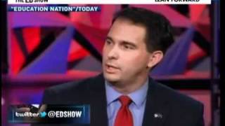 Brian Williams holds Gov Scott Walker accountable, which humiliates him.