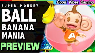 10 Minutes of NEW Super Monkey Ball Banana Mania Footage Featuring Sonic, Tails, Beat and Kazuma!