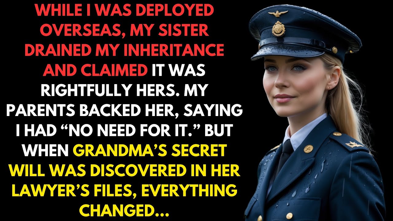 Sister Stole My Inheritance While I Was Deployed—Grandma's Secret Will Changed Everything