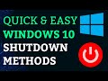 Windows 10 Shutdown Methods Fast Efficient Techniques