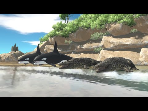 2 ORCA + 2 PURUSSAURUS VS ALL FACTIONS - Animal Revolt Battle Simulator