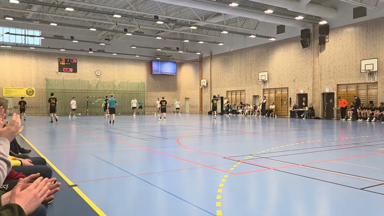 Slutet av första halvlek, Bolton-AIK, seriefinal i handboll