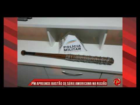 Ouro Fino: PM prende homem com bastão com arame inspirado em série americana