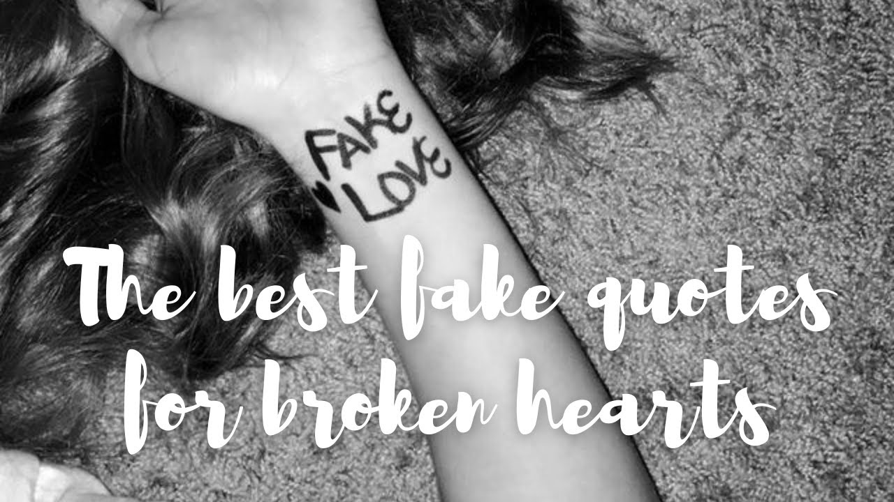 😠Fake love quotes that every broken hearts can relate💔