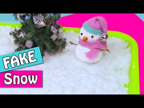 DIY Christmas crafts: How to make FAKE SNOW - Innova Crafts