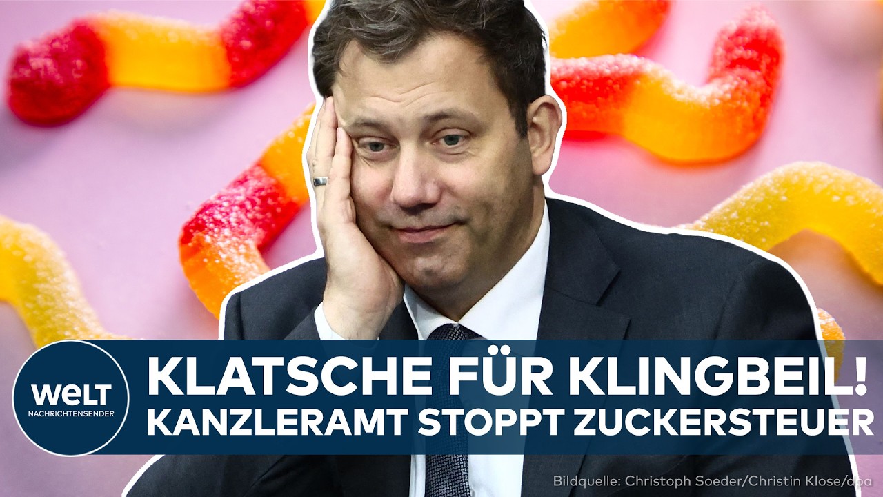 DEUTSCHLAND: Zuckersteuer gestoppt! Kanzleramt bremst Klingbeils Milliarden-Plan