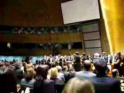 Ennio Morricone at UN - ovation