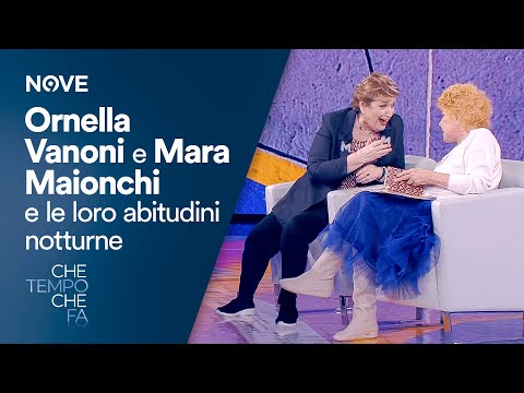 Che tempo che fa | Ornella Vanoni e Mara Maionchi e le loro abitudini notturne 😂😂