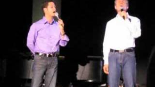 Wes Hampton sings with Steve Green