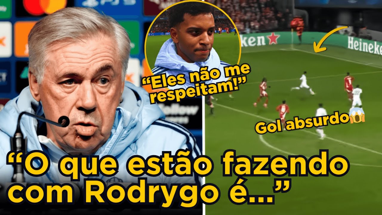 ⚡O RAIO DESTRUIU! RODRYGO DEU SHOW FOI INJUSTIÇADO E ANCELOTTI TEM REAÇÃO INESPERADA!