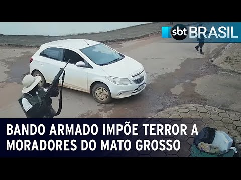 Bando armado impõe terror a moradores do Mato Grosso | SBT Brasil (10/04/23)