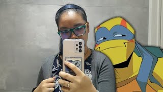 Golden Hour (ROTTMNT Leo AI Cover x Hya Evans Cover Lyric Video) |H.E.V.V: Covers| Neon Scarlet Duo