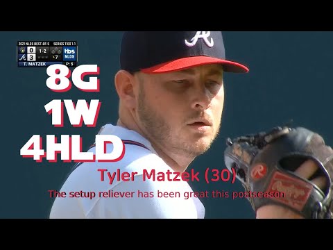 [postseason Oct 9,12,16,19,20] Tyler Matzek's pitches, MLB highlights, 2021