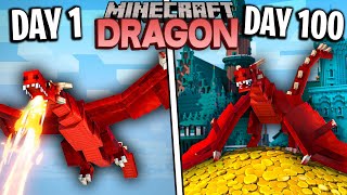 I Survived 100 Days as a DRAGON in Minecraft
