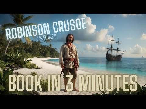 Robinson Crusoe - Daniel Dafoe - Animated book summary