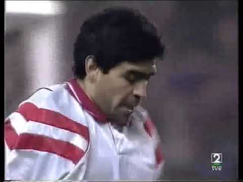 Liga Española 1992: Sevilla FC 2-0 Real Madrid (19/12/1992). Narración en español.