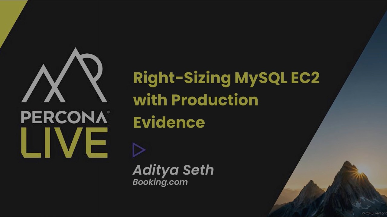 Right-Sizing MySQL EC2 with Production Evidence