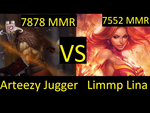 Arteezy Juggernaut   Vs Nip.Limmp Lina MMR Pro Ranked Highlights