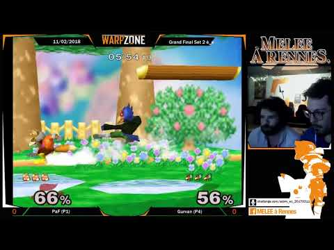 Warpzone Melee - PaF (Fox) Vs. Gurvan (Fox, Falco, Peach) - Grand Final 2