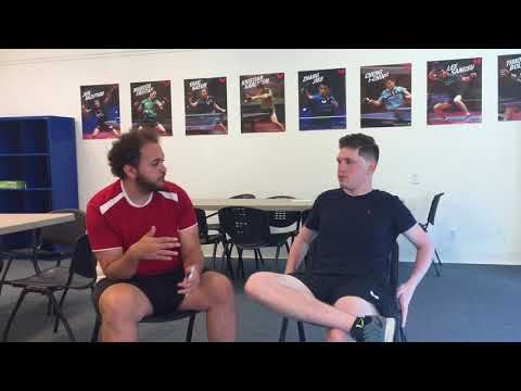 2018 Table Tennis Interview - USA Collegiate Alex Averin @ Princeton Pong