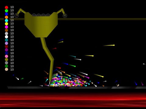 Escape from the Rockbreaker with Lava Floor | Survival Race | Algodoo Marble Race