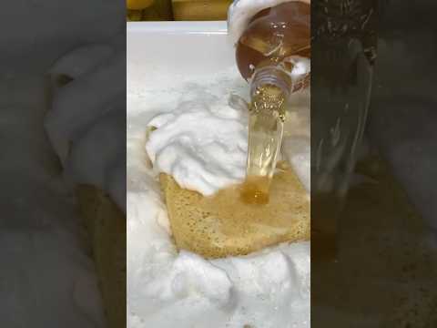 ✨CREAMIEST, THICKEST SUDS EVER ✨ - DOVE🕊️SOAP + PINESOL🌲 #oddlysatisfying #asmrspongesqueezing