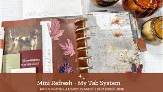 Mini Discbound Planner Reset for September Plus Tab System Walk Through | Jane's Agenda Deluxe Box