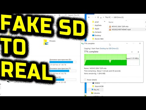 How to turn a fake capacity SD or USB Flash cards to a usable SD cards