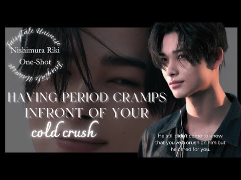 Having period cramps in front of your cold crush || Niki One-Shot.