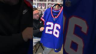 Nike Elite New York Giants Throwback Saquon Barkley