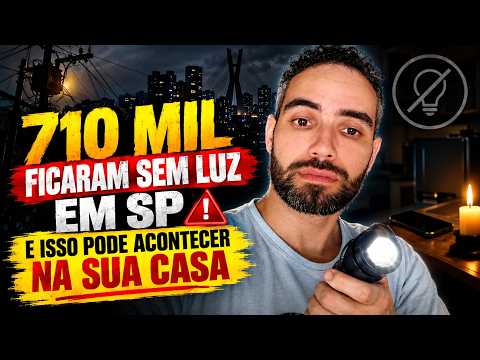 710 Mil Pessoas Sem Luz em SP! Sua Casa Pode Ser a Próxima? #4k #4kvideo