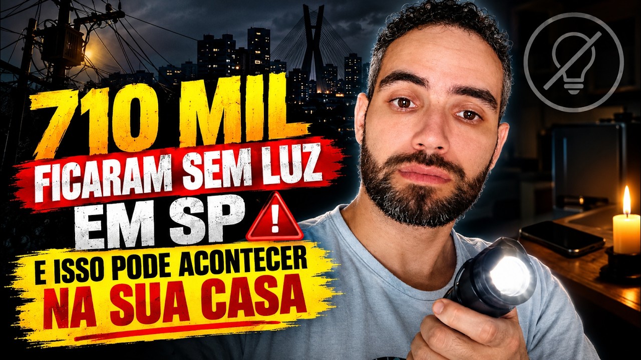 710 Mil Pessoas Sem Luz em SP! Sua Casa Pode Ser a Próxima? #4k #4kvideo