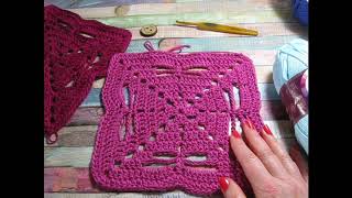 Pine Notes ~ Three Tail Dragonfly Square Crochet Make A Long