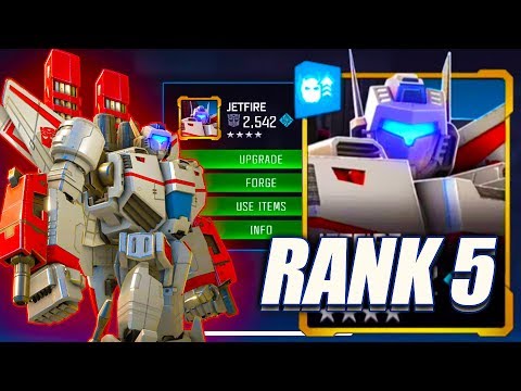 RANK 5 JETFIRE RANK UP - Transformers: Forged To Fight