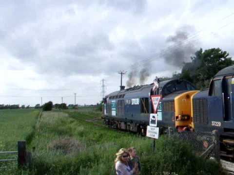 Hellfire - 37038 at Swamp Crossing & Appledore on 6M95, 04/06/09