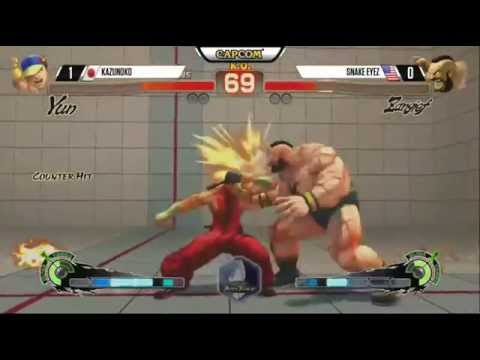 USF4 - Kazunoko [Yun] vs Snake Eyez [Zangief] NCR2015